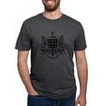 thumbnail image 1 of CafePress - Psi Upsilon Black And White Crest T Shirt - Mens Tri-blend T-Shirt, 1 of 4