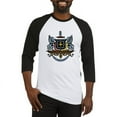 thumbnail image 1 of CafePress - Psi Upsilon Colored Crest Baseball Jersey - Cotton Baseball Jersey, 3/4 Raglan Sleeve Shirt, 1 of 4