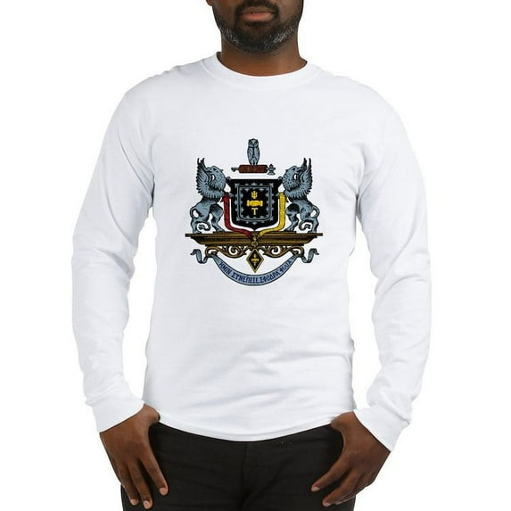 CafePress - Psi Upsilon Colored Crest Long Sleeve T Shirt - Unisex Cotton Long Sleeve T-Shirt