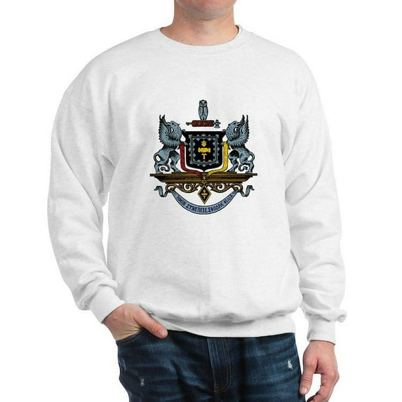 CafePress - Psi Upsilon Colored Crest Sweatshirt - Crew Neck Sweatshirt