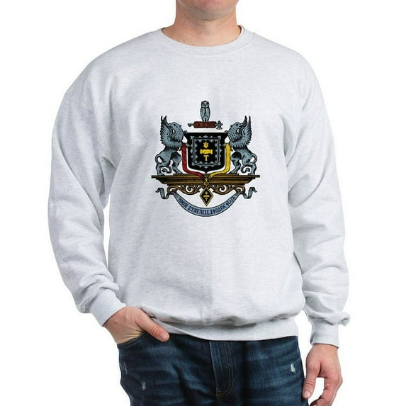 CafePress - Psi Upsilon Colored Crest Sweatshirt - Crew Neck Sweatshirt