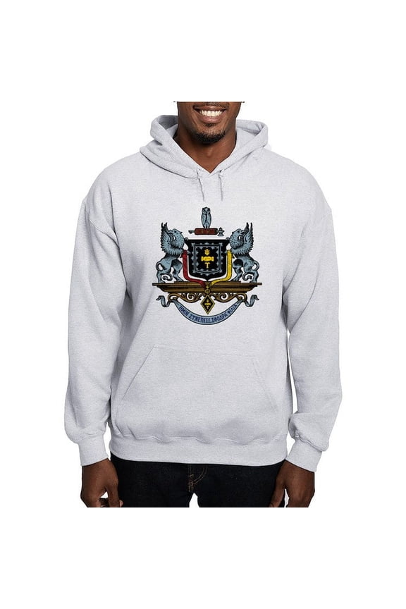 - Psi Upsilon Colored Crest Sweatshirt - Pullover Hoodie, Hooded Sweatshirt