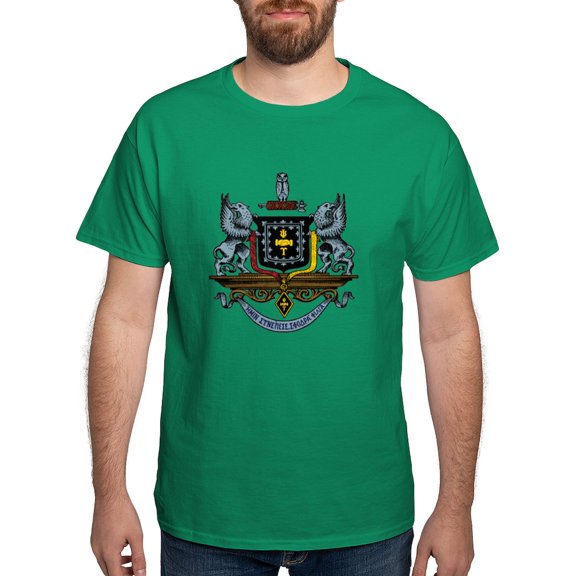 CafePress - Psi Upsilon Colored Crest T Shirt - Men's Classic Graphic Cotton T-Shirt