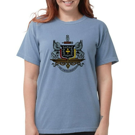 CafePress - Psi Upsilon Colored Crest T Shirt - Womens Comfort Colors® Shirt