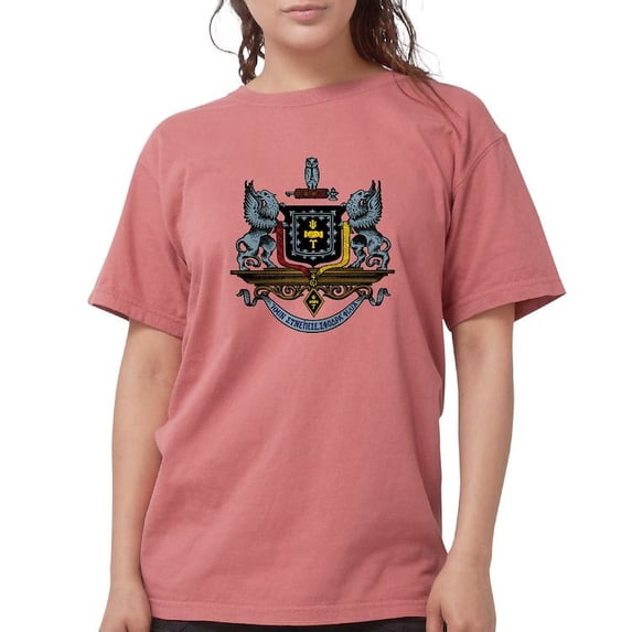 CafePress - Psi Upsilon Colored Crest T Shirt - Womens Comfort Colors® Shirt