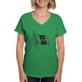 thumbnail image 1 of CafePress - Psi Upsilon Flag T Shirt - Women's V-Neck Dark T-Shirt, 1 of 4