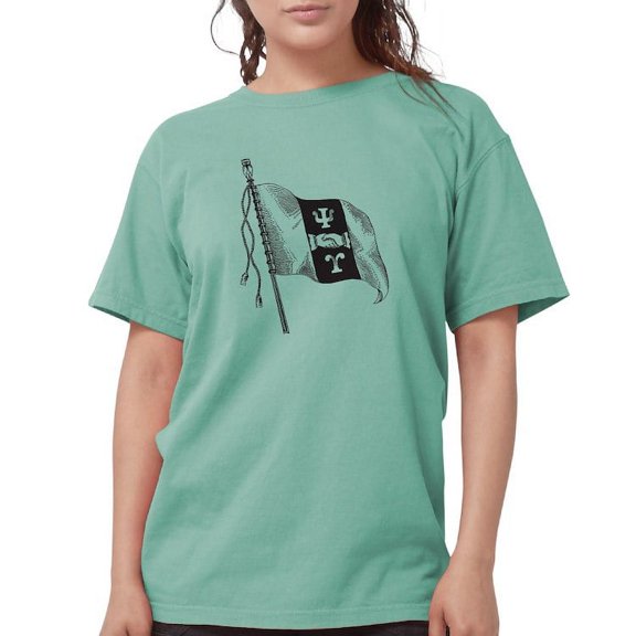 CafePress - Psi Upsilon Flag T Shirt - Womens Comfort Colors® Shirt