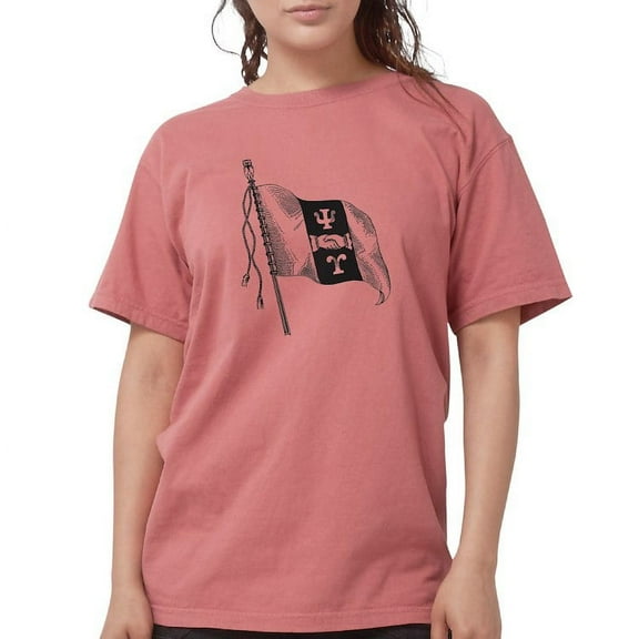CafePress - Psi Upsilon Flag T Shirt - Womens Comfort Colors® Shirt