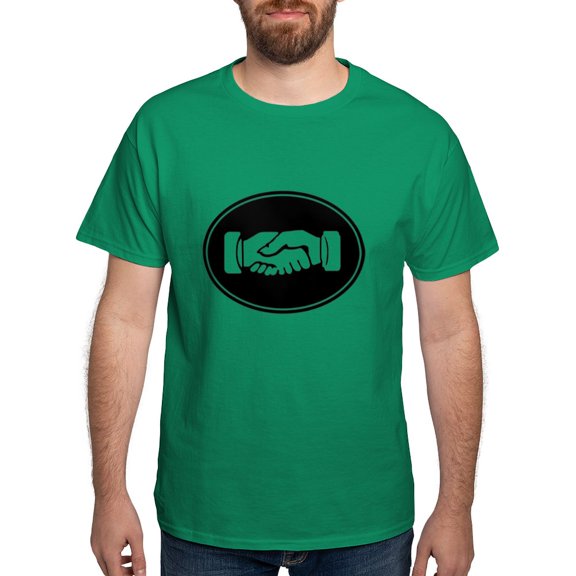 CafePress - Psi Upsilon Handshake T Shirt - Men's Classic Graphic Cotton T-Shirt