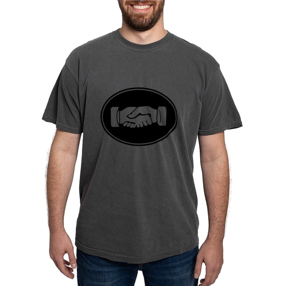 CafePress - Psi Upsilon Handshake T Shirt - Mens Comfort Colors Shirt