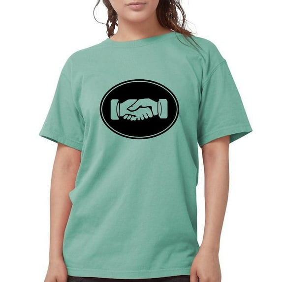 CafePress - Psi Upsilon Handshake T Shirt - Womens Comfort Colors® Shirt