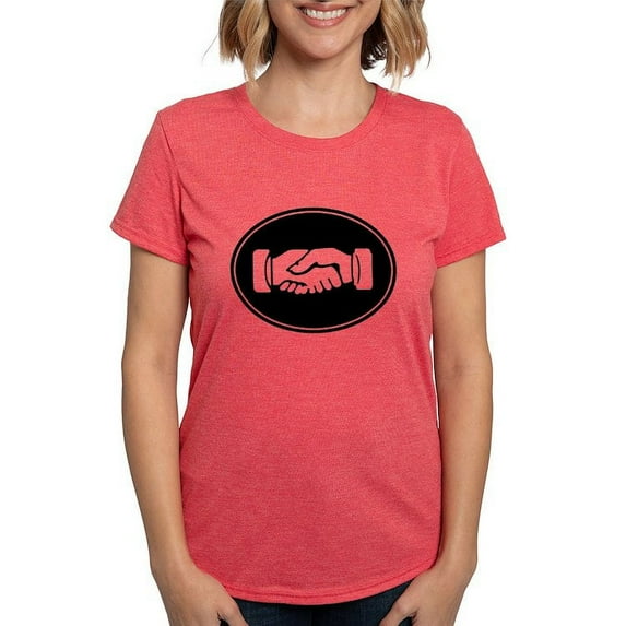 CafePress - Psi Upsilon Handshake T Shirt - Womens Tri-blend T-Shirt