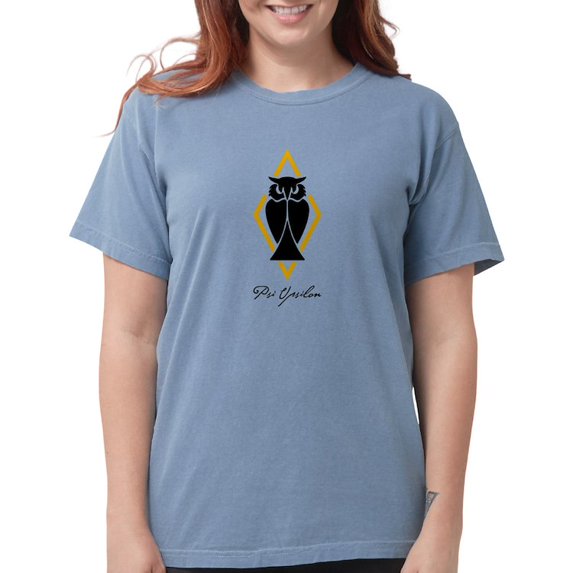 CafePress - Psi Upsilon Owl T Shirt - Womens Comfort Colors® Shirt