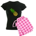 thumbnail image 1 of CafePress - Psych Pineapple Women's Dark Pajamas - Women's Short Sleeve Print T-Shirt and Pants Dark Cotton Pajama Set, 1 of 7