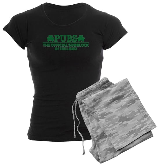CafePress - Pubs Official Sunblock Of Ir - Women's Dark Pajamas