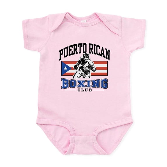 CafePress - Puerto Rican Boxing Infant Bodysuit - Baby Light Bodysuit, Size Newborn - 24 Months