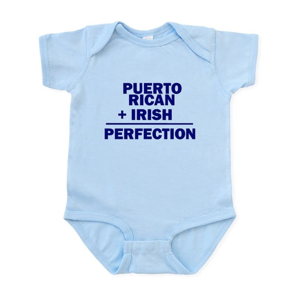 CafePress - Puerto Rican + Irish Infant Bodysuit - Baby Light Bodysuit, Size Newborn - 24 Months