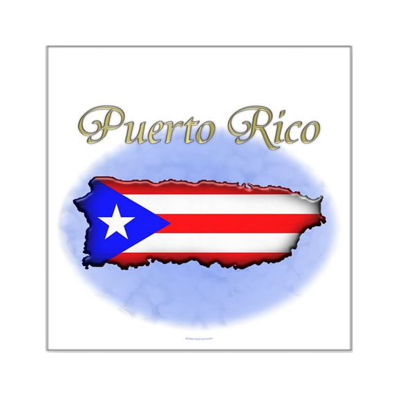 CafePress - Puerto Rico Sticker - Square Sticker 3" x 3"