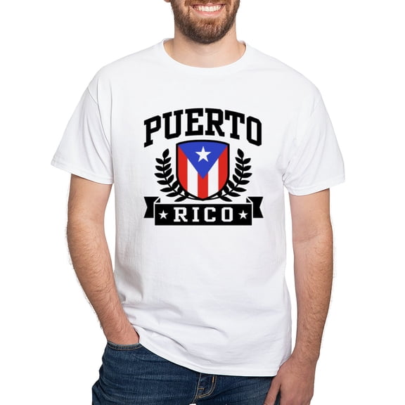 CafePress - Puerto Rico White T Shirt - Men's White Classic Cotton T-Shirts