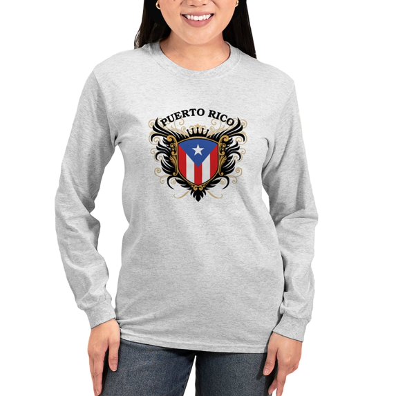 CafePress - Puerto Rico Women's Long Sleeve T Shirt - Women's Long Sleeve Graphic Casual T-Shirt
