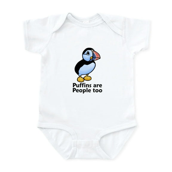 CafePress - Puffins Are People Too Infant Bodysuit - Baby Light Bodysuit, Size Newborn - 24 Months