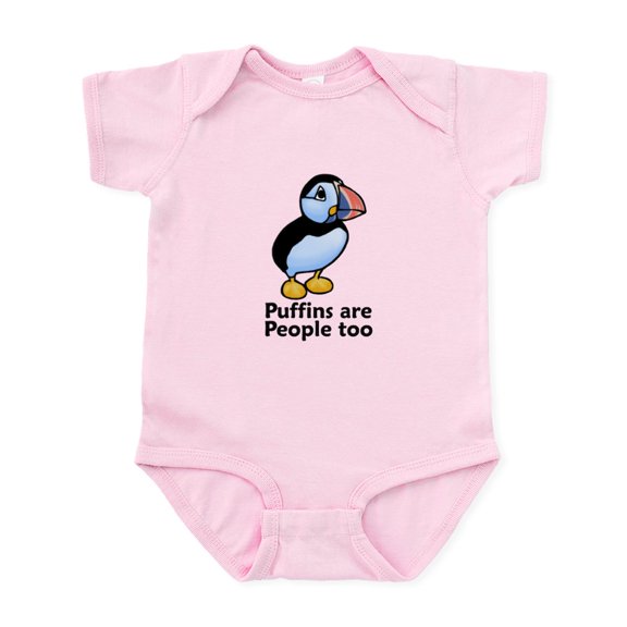 CafePress - Puffins Are People Too Infant Bodysuit - Baby Light Bodysuit, Size Newborn - 24 Months