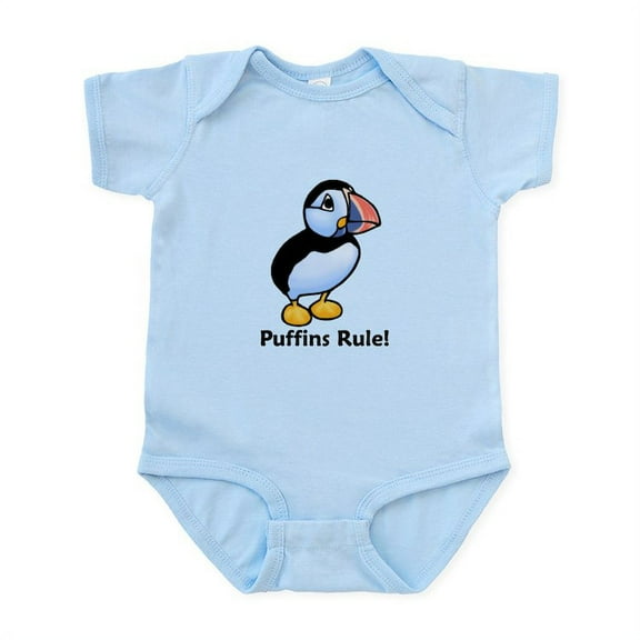 CafePress - Puffins Rule! Infant Bodysuit - Baby Light Bodysuit, Size Newborn - 24 Months