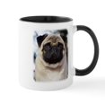 thumbnail image 1 of CafePress - Pug AA014D 018 Mug - 11 oz Ceramic Mug - Novelty Coffee Tea Cup, 1 of 4