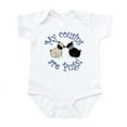thumbnail image 1 of CafePress - Pug Cousins Infant Bodysuit - Baby Light Bodysuit, Size Newborn - 24 Months, 1 of 4