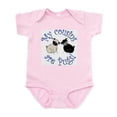 thumbnail image 1 of CafePress - Pug Cousins Infant Bodysuit - Baby Light Bodysuit, Size Newborn - 24 Months, 1 of 4