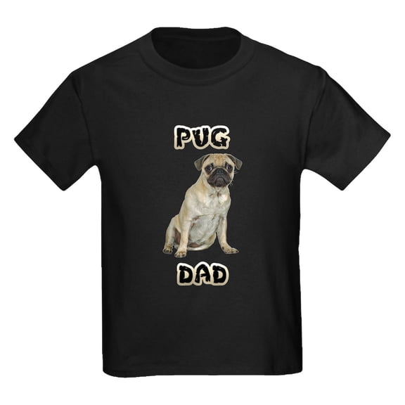 CafePress - Pug Dad T Shirt - Dark T-Shirt Kids XS-XL