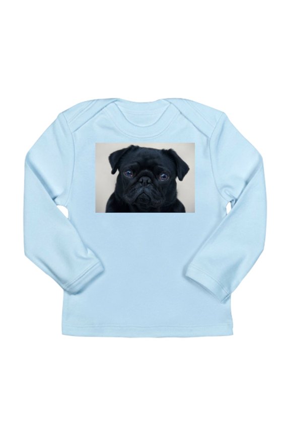 - Pug Face Long Sleeve Infant T Shirt - Long Sleeve Infant T-Shirt