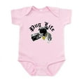 thumbnail image 1 of CafePress - Pug Life Infant Bodysuit - Baby Light Bodysuit, Size Newborn - 24 Months, 1 of 4