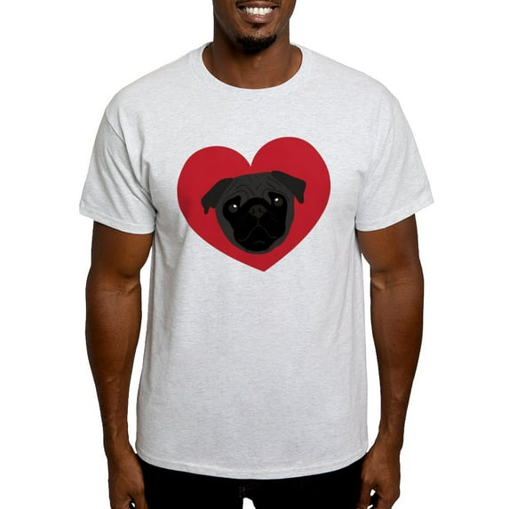 CafePress - Pug Love Light T Shirt - Men's Classic Graphic T-Shirt