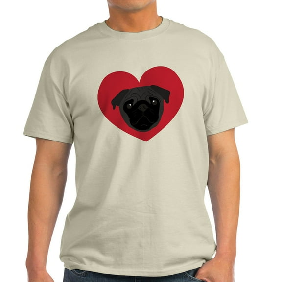 CafePress - Pug Love Light T Shirt - Men's Classic Graphic T-Shirt
