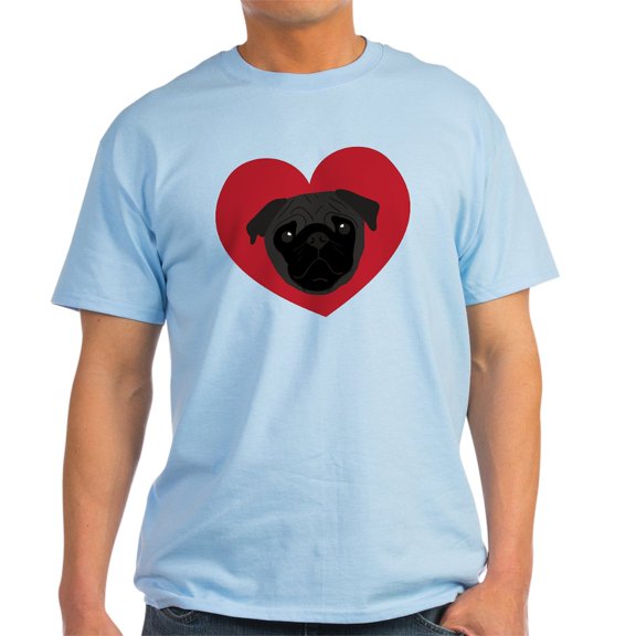 CafePress - Pug Love Light T Shirt - Men's Classic Graphic T-Shirt