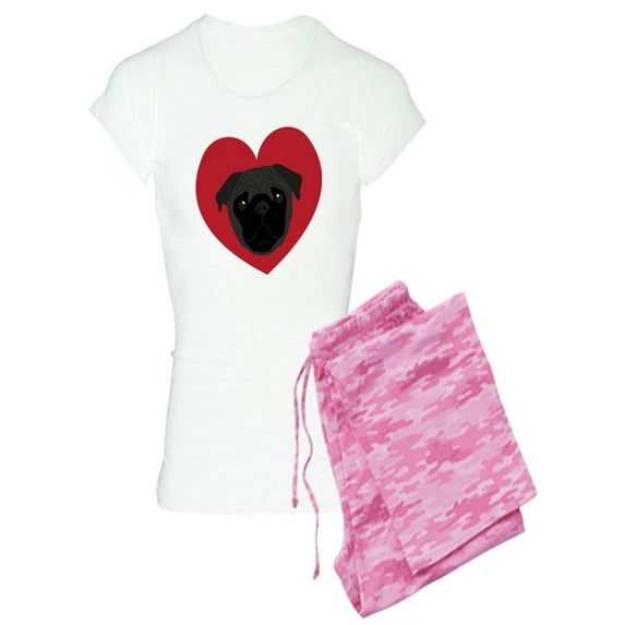 CafePress - Pug Love - Women's Light Pajamas