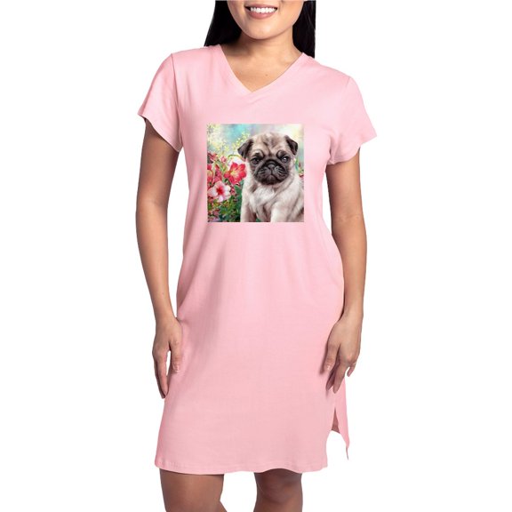 CafePress - Pug Painting - Women's Nightshirt