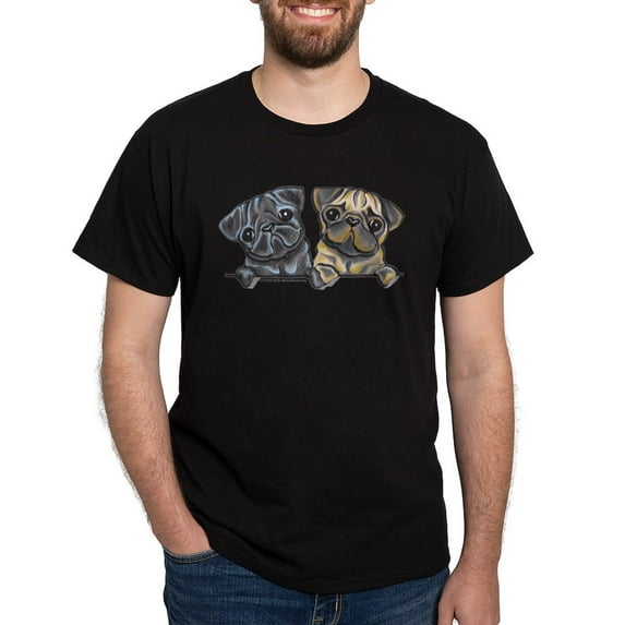 CafePress - Pug Pals Dark T Shirt - Men's Classic Graphic Cotton T-Shirt