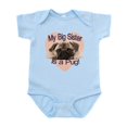 thumbnail image 1 of CafePress - Pug Sister Infant Bodysuit - Baby Light Bodysuit, Size Newborn - 24 Months, 1 of 4