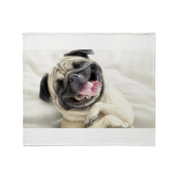 CafePress - Pug Throw Blanket - Soft Fleece Throw Blanket, 50"x60" for All Ages