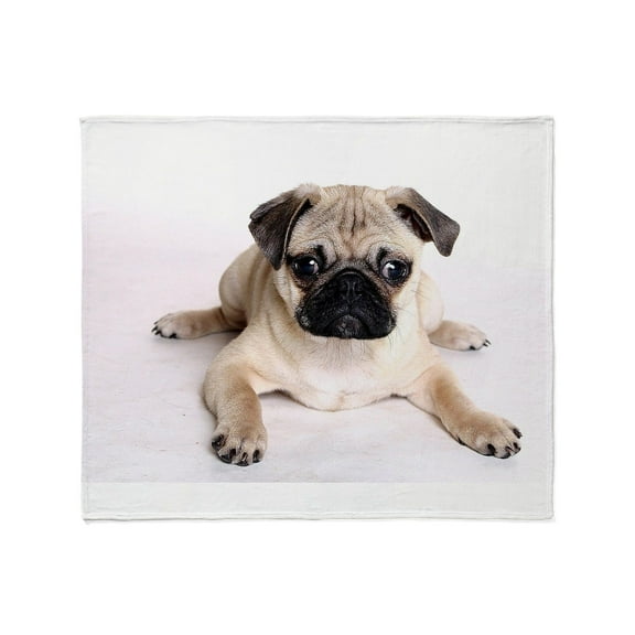 CafePress - Pug Throw Blanket - Soft Fleece Throw Blanket, 50"x60" for All Ages