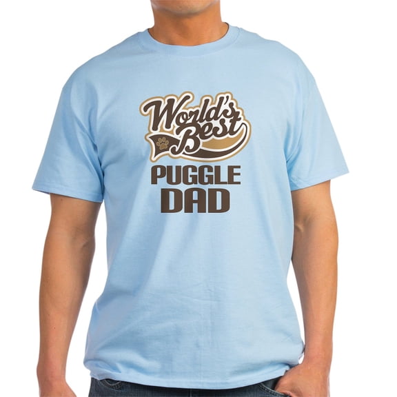 CafePress - Puggle Dad Light T Shirt - Men's Classic Graphic T-Shirt