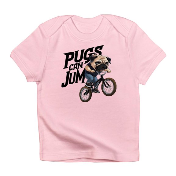 CafePress - Pugs Can Jump Infant T Shirt - Infant T-Shirt