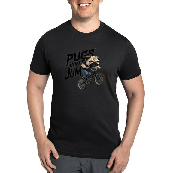 CafePress - Pugs Can Jump Men's Eco Sport T Shirt - Men's Dark Eco Sport T-Shirt