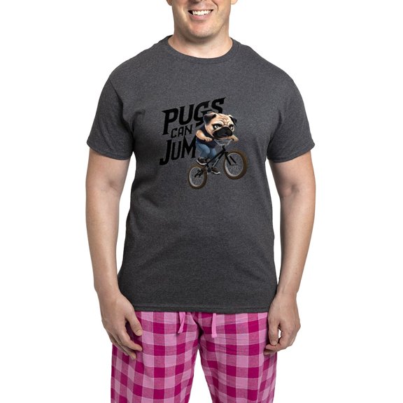 CafePress - Pugs Can Jump - Men's Loose Fit, Cotton - 2 Piece Pajama Set