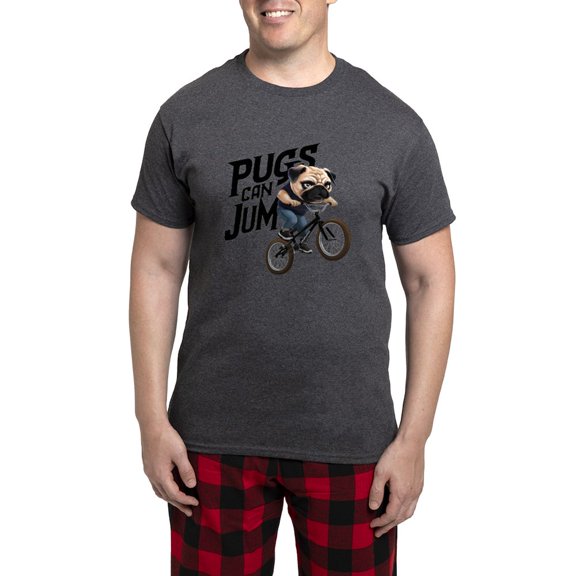 CafePress - Pugs Can Jump - Men's Loose Fit, Cotton - 2 Piece Pajama Set
