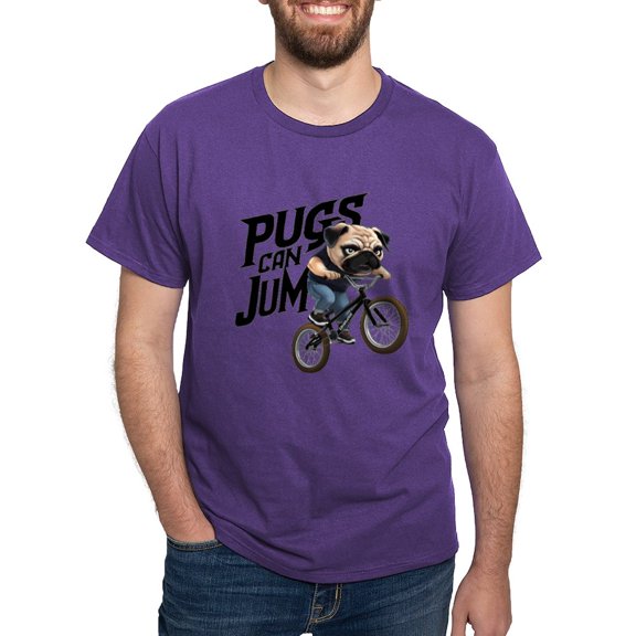 CafePress - Pugs Can Jump Men's Value T Shirt - Men's Classic Graphic Cotton T-Shirt