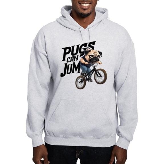 CafePress - Pugs Can Jump - Pullover Hoodie, Hooded Sweatshirt
