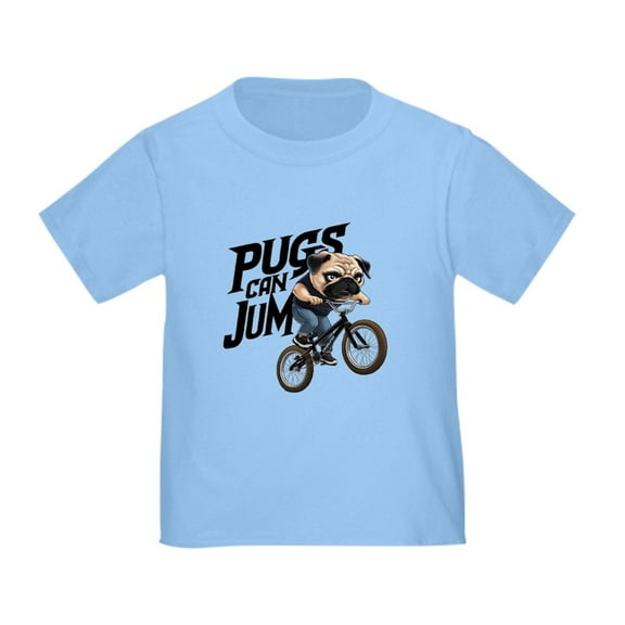 CafePress - Pugs Can Jump Toddler T Shirt - Cute Toddler T-Shirt, 100% Cotton